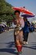 Thailand: Khon Muang (Northern Thai) woman parading in her finery, Chiang Mai Flower Festival Parade, Chiang Mai, northern Thailand