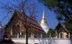 Thailand: Chedi Phra Boromathat and the main viharn (assembly hall), Wat Phra Kaeo Don Tao, Lampang, Lampang Province